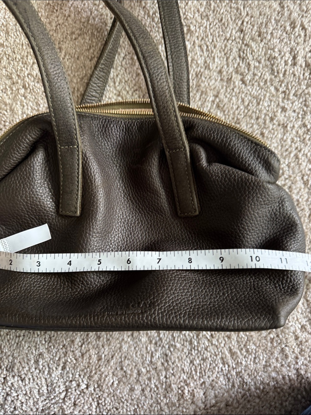 Parker Clay olive green leather bag - Picture 6 of 7
